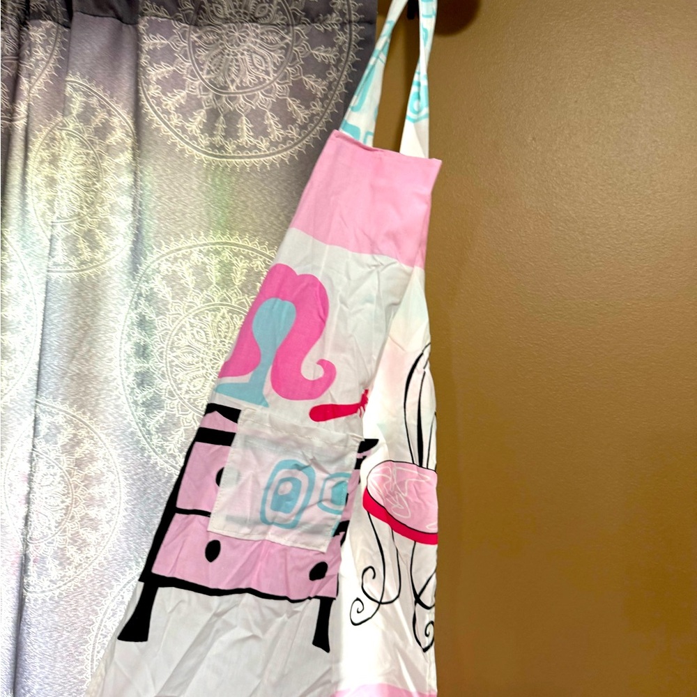 Kids homemade apron, cute for helping you cook or for playtime.